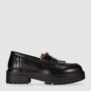 Zapatos de Piel Sintética - Leopardo - Tacón: Bajo