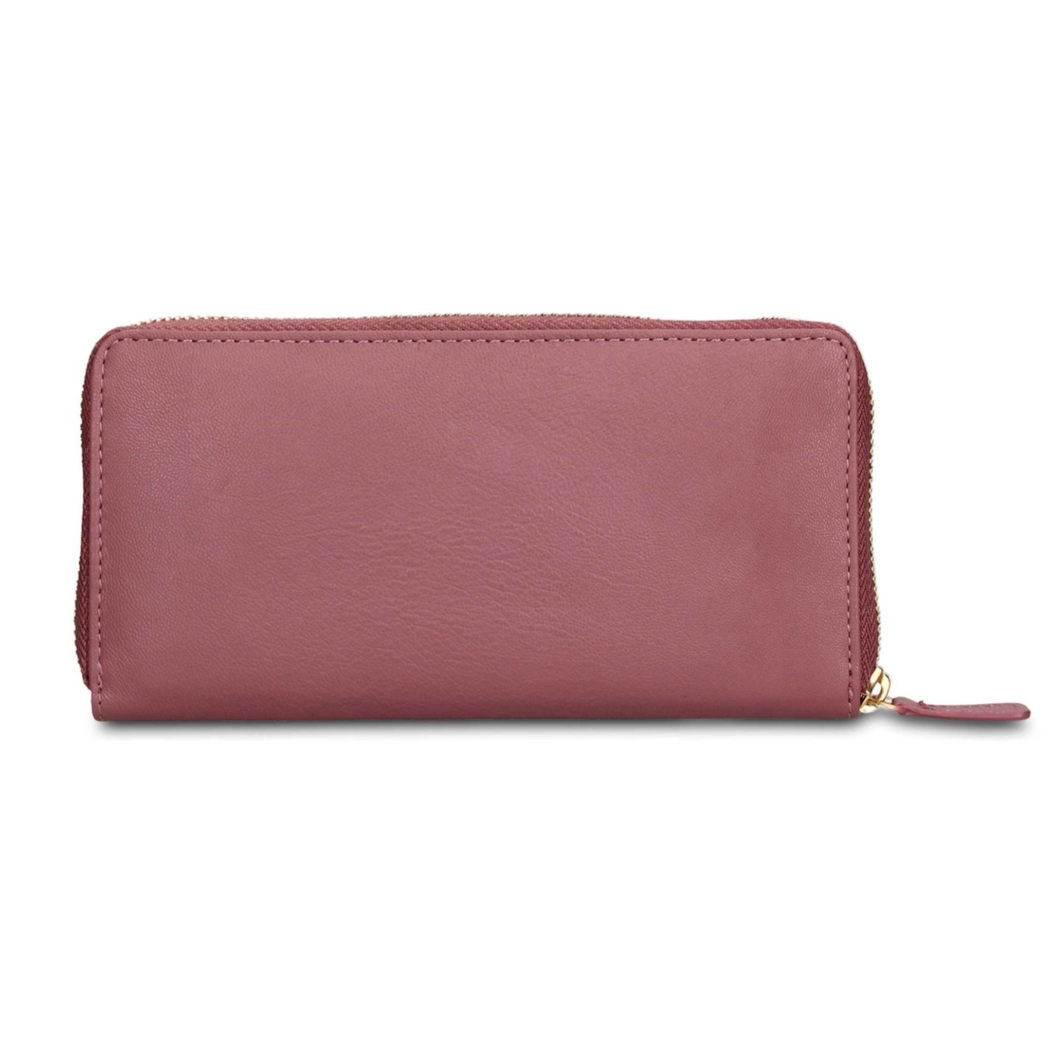 Portafoglio donna in vera pelle - Modello Eridana Plus - Con zip - 19.0 x 9.5 x 2.0 cm