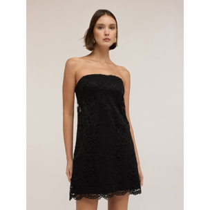 Motivi - Minidress in pizzo traforato - Nero