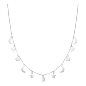 Collar Lux by Lux acabado en rodio