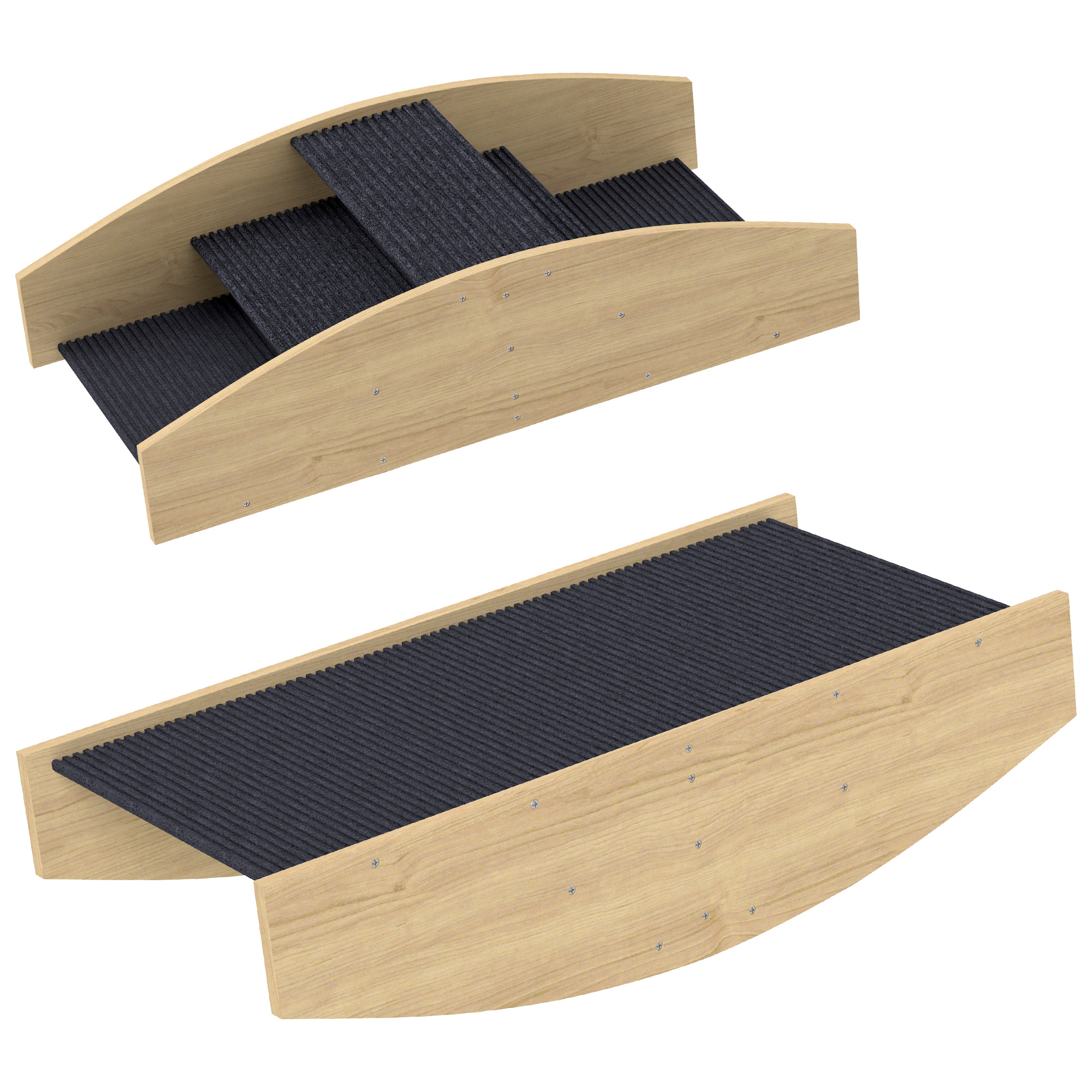 Bascule chien agility réversible escalier 2 en 1 bois