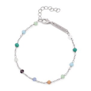 Pulsera Crystals Chain Colors Plata