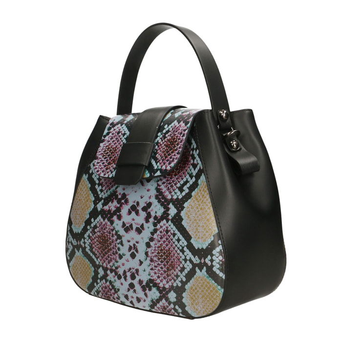 Borsa a mano da donna In Vera pelle Made in Italy 25x22x12 cm