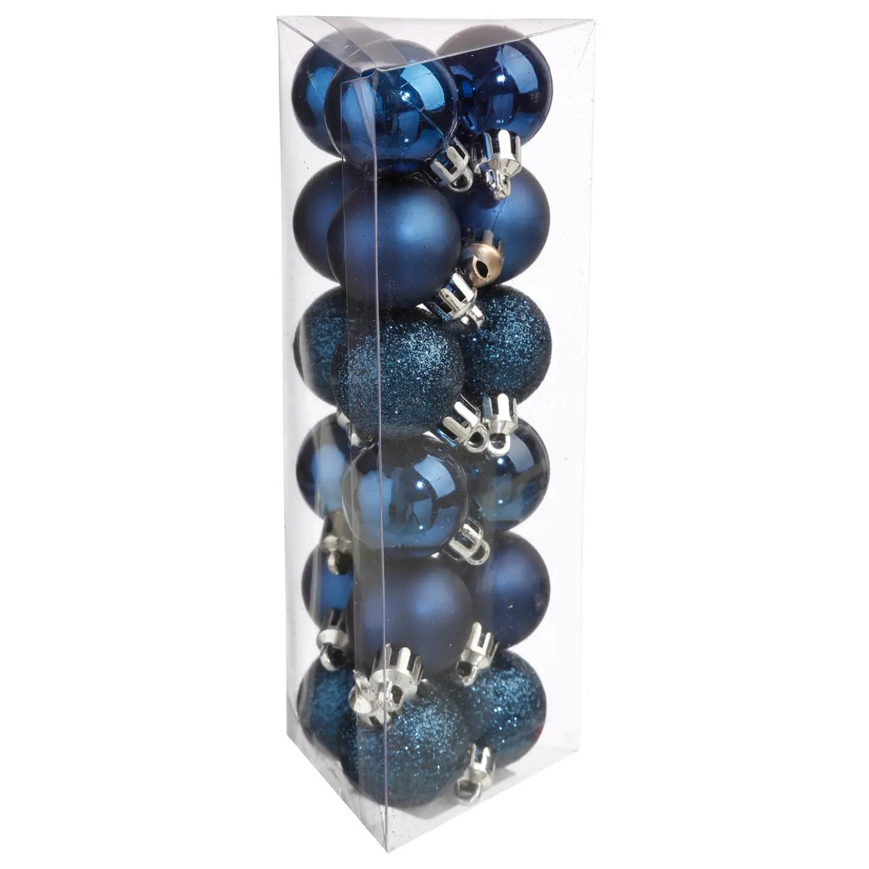 Boule de Noël 30 mm x18 Bleu Nuit