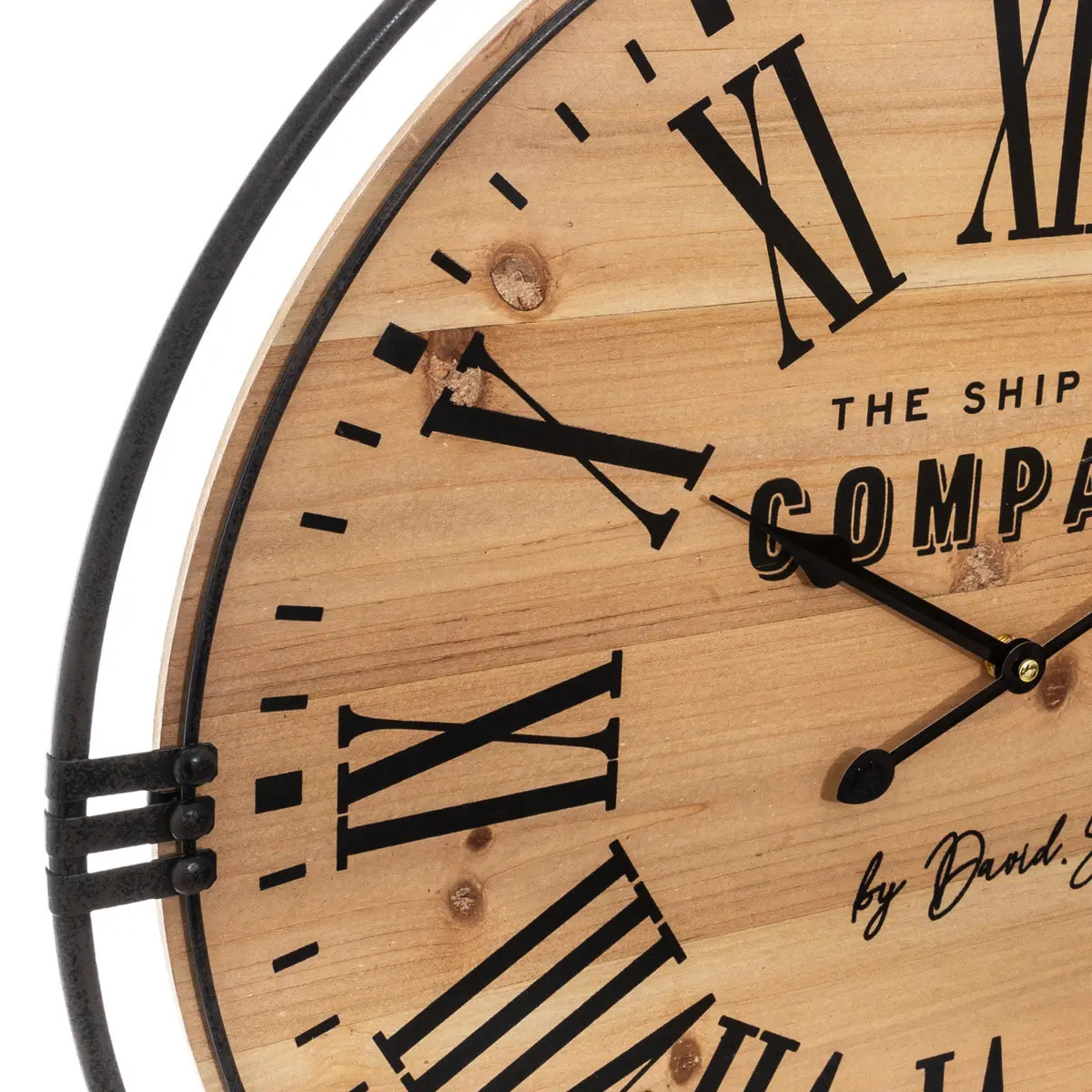 Horloge "Colonial" bois D58cm