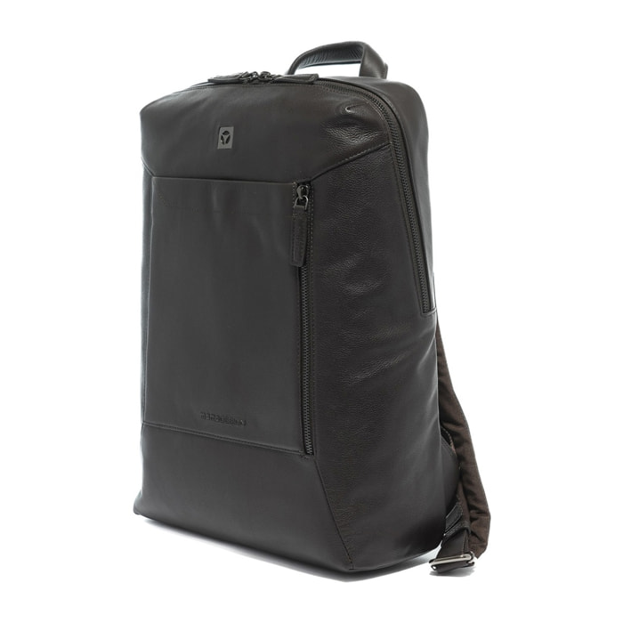 Zaino uomo in vera pelle - Modello Novara Nova - Casual - 32.0 x 45.5 x 17.5 cm