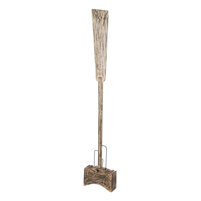 Figura Decorativa Madera Marron 34x30x185 Cm