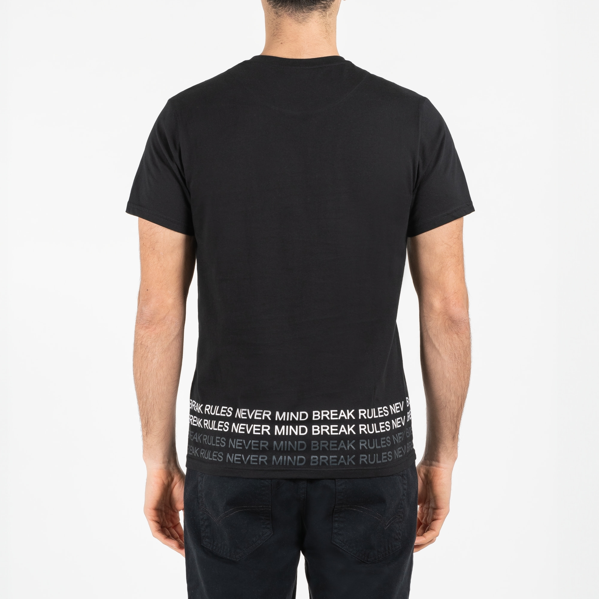 T-shirt jersey cotone organico con stampa narrow fit