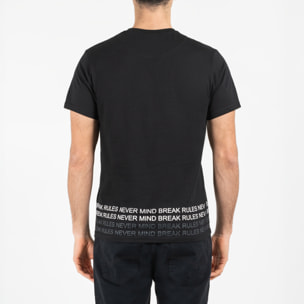 T-shirt jersey cotone organico con stampa narrow fit