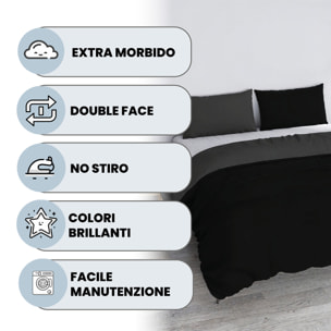 PARURE COPRIPIUMINO VERA - 100% Microfibra - Made in Italy