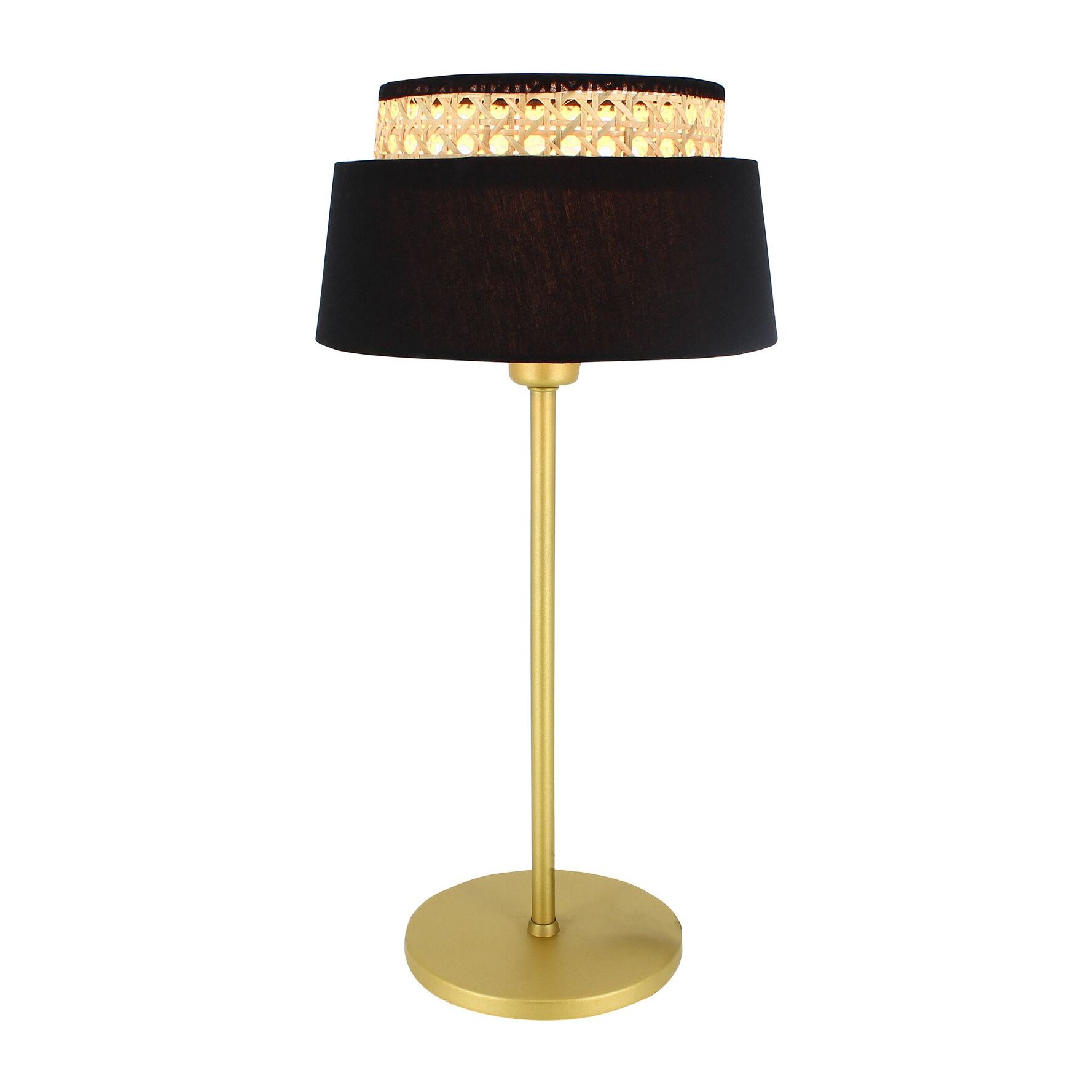 Lampe de table en métal noir et doré h41cm  AVERO