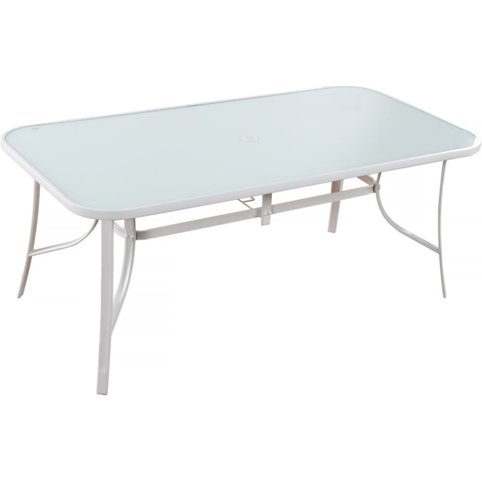 Table de jardin "Cordoba" - Phoenix - 8 places - Gris effet marbre
