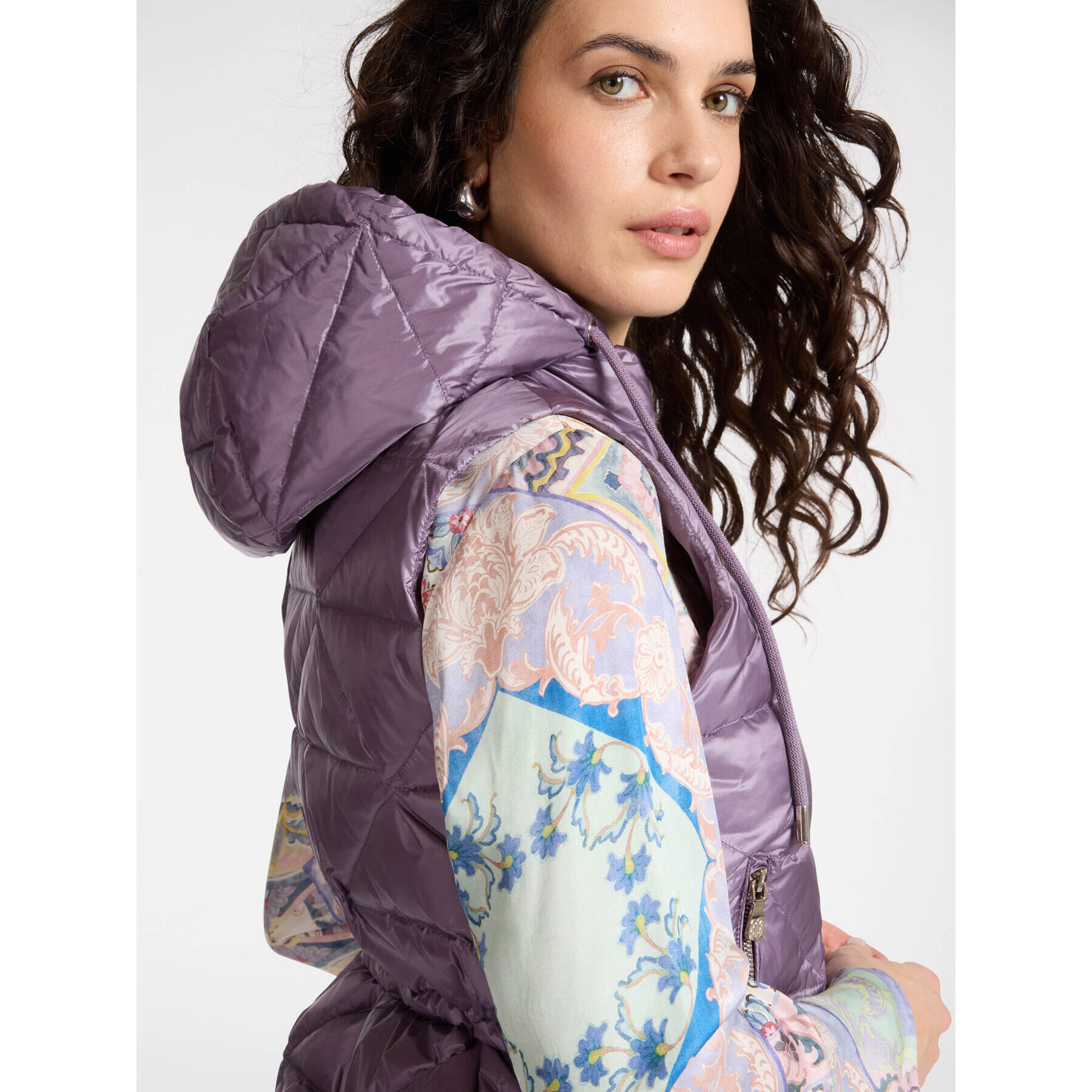 Elena Mirò - Piumino lightweight senza maniche - Viola