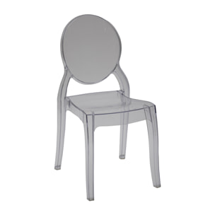 Set 4 sedie polipropilene trasparente
