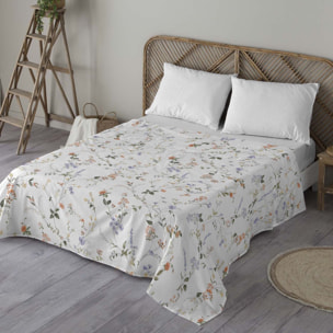 Naturals - Juego de Sábanas Estampadas - Incluye 1 o 2 Fundas de Almohada + 1 Sábana Bajera - 100% Algodón - Beltane