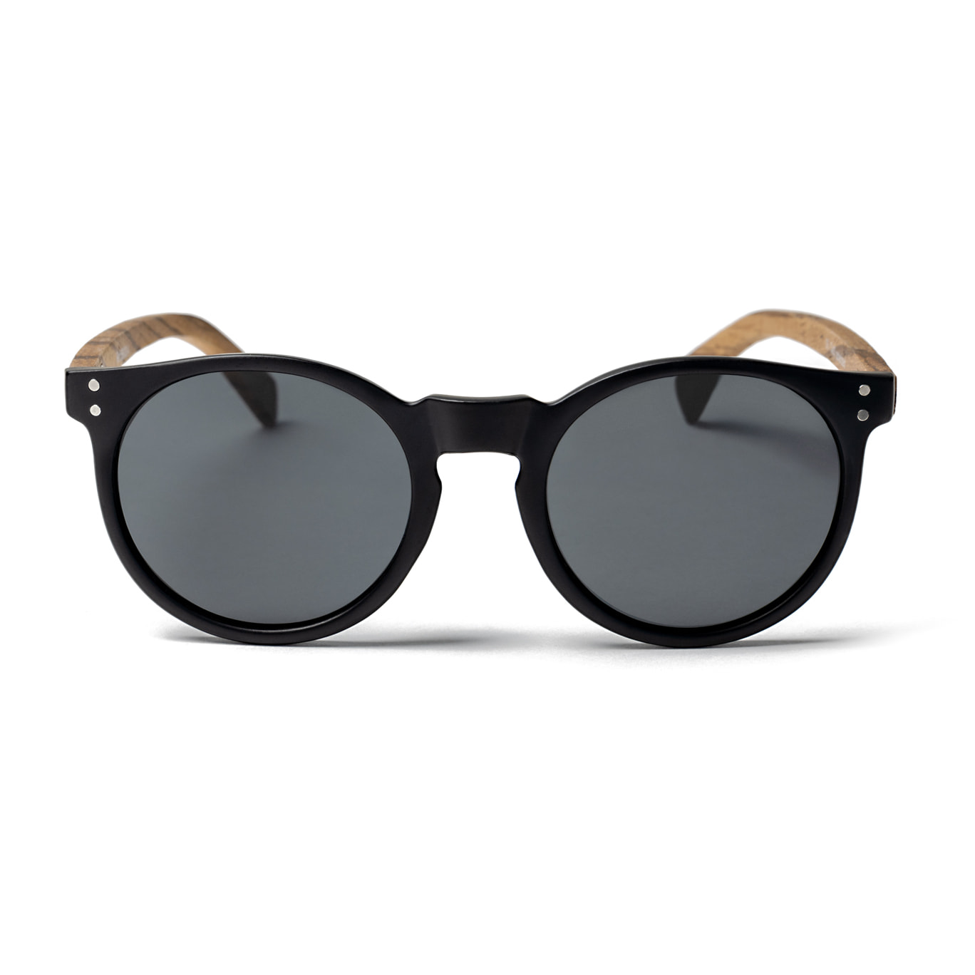 Gafas de sol OCEAN LIZARD WOOD - Madera negro y patillas marrón / Ahumada