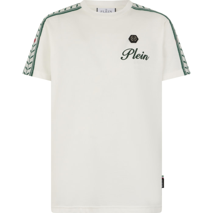 PHILIPP PLEIN Piquet Round Neck T-Shirt Plein Tennis