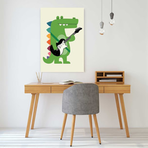 Tableau enfant rock croco Toile imprimée