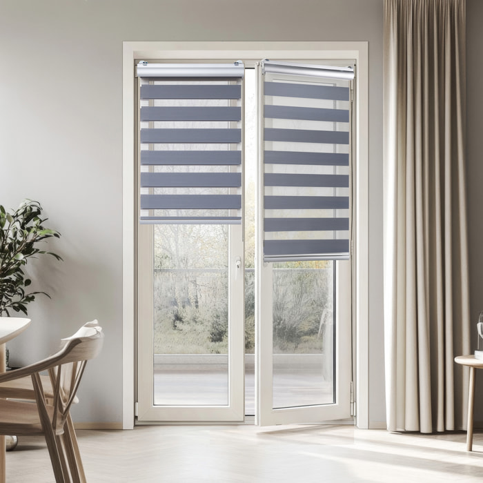 Store Jour/Nuit PLATINUM sans perçage Argent