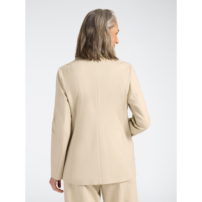Elena Mirò - Blazer misto viscosa monopetto - Beige