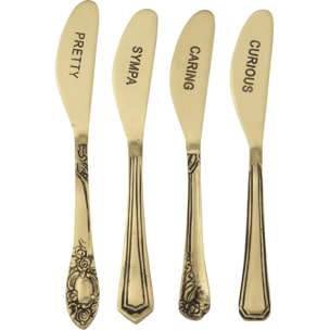 J-Line couvert - laiton - or - boîte de 4