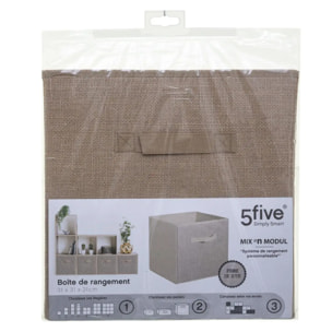 Panier toile de jute 31x31cm "Mix N' Modul"