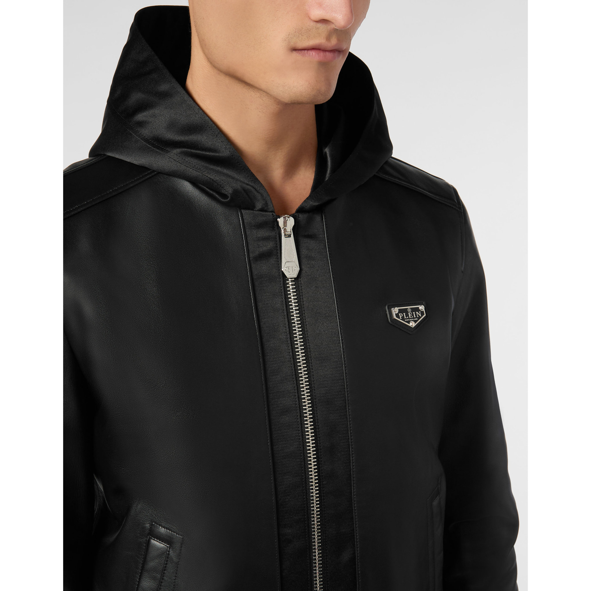 PHILIPP PLEIN Leather Jacket