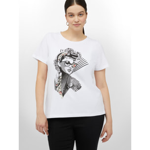 Fiorella Rubino - T-shirt stampata - Bianco