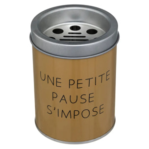 Cendrier "Messages" - métal - D7 - 5 cm