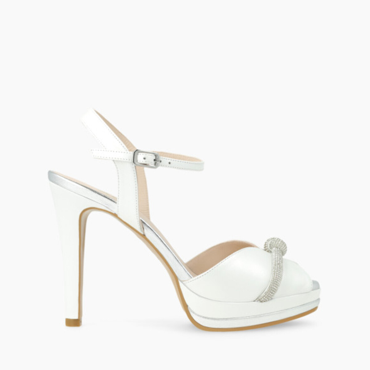 SANDALIAS DE NOVIA BLANCAS PASU