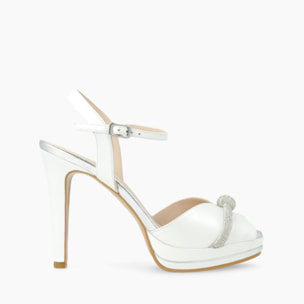SANDALIAS DE NOVIA BLANCAS PASU