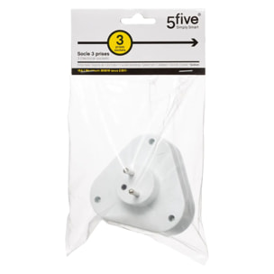 Multiprise murale 3 prises avec terre