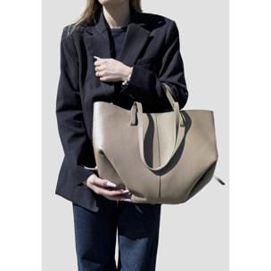 Borsa a Mano Shopper a Spalla da Donna in Pelle Dollaro