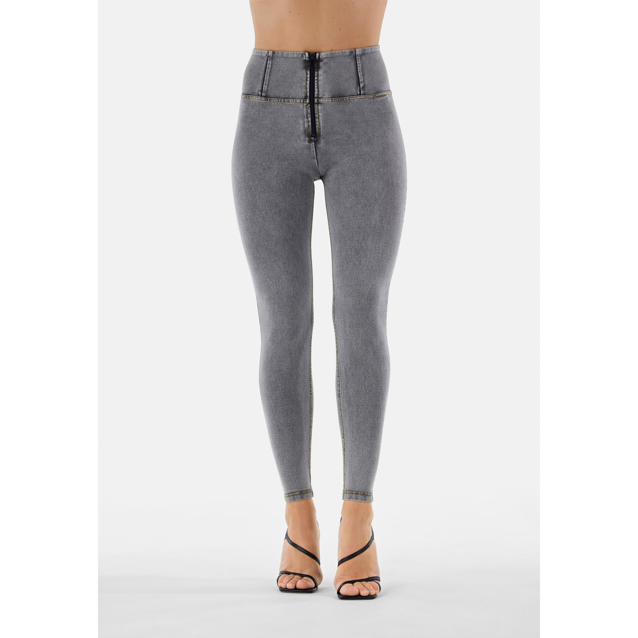 Jeggings push up WR.UP® superskinny vita alta con zip