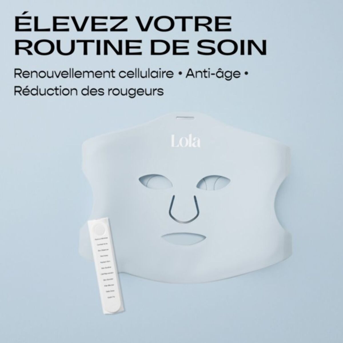 Masque LED LOLA Glow Blue