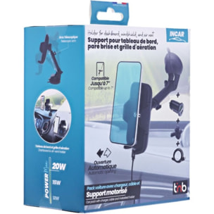 Support smartphone TNB voiture motorisé 3 en 1 avec chargeur