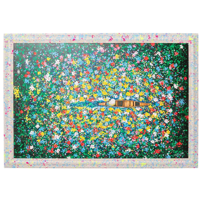 Tableau Frame marché aux fleurs flottant 150x100cm Kare Design