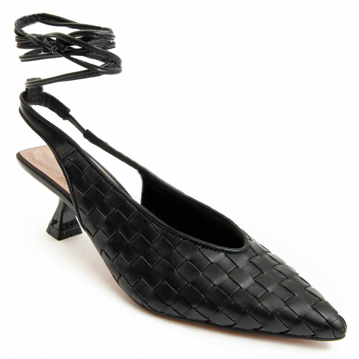 Zapato De Tacón - Negro - Altura: 6 Cm