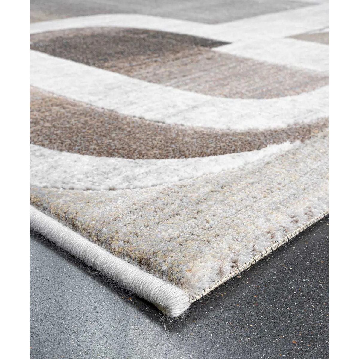 Tappeto Salotto Beige Grigio Marrone