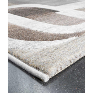 Tappeto Salotto Beige Grigio Marrone