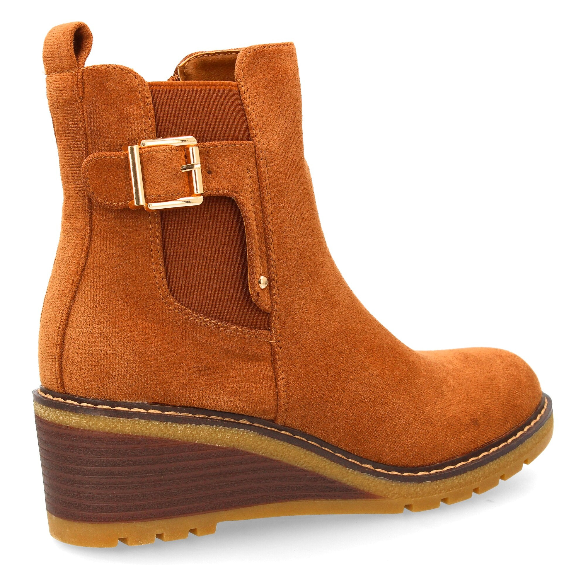 Bota de cuña con estilo minimalista para mujer