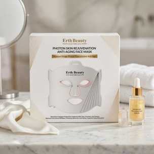 Mascarilla facial antienvejecimiento rejuvenecedora de la piel con fotones