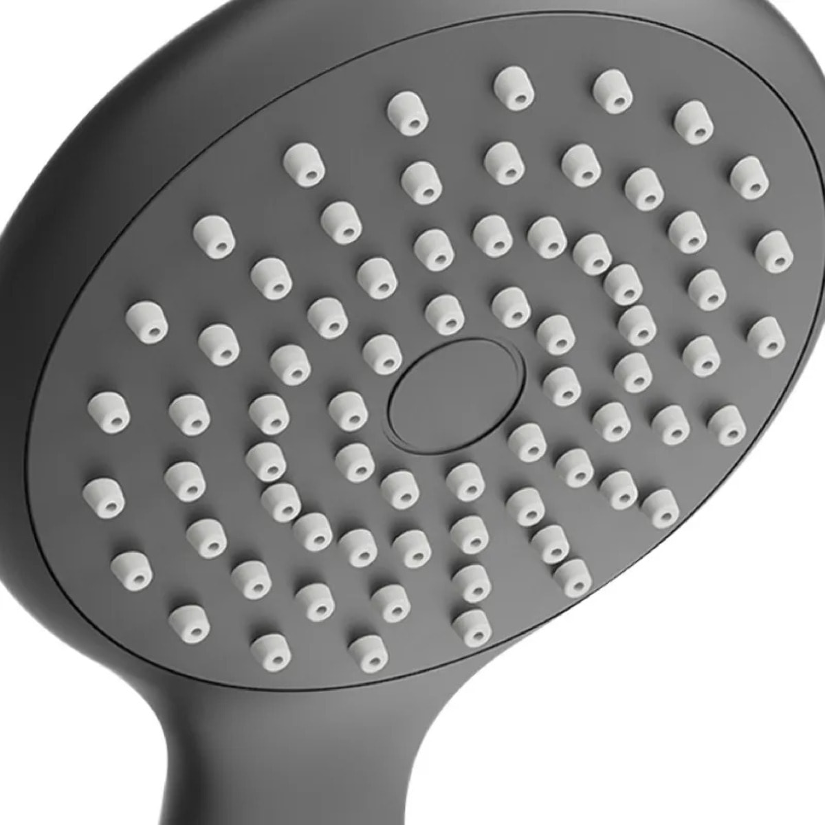 Pommeau de douche Vicente Noir matt Ø 80 mm avec support mural et flexible 150 cm
