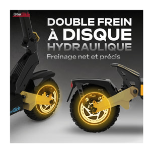 Trottinette Électrique Adulte UrbanGlide  1000GT DUO Moteur -  2800W -  Autonomie Jusqu'a 100 km - Pneu Cross 10" Tubeless - Batterie 58V/23Ah - Poids 33Kg