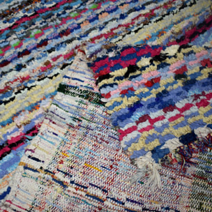 Authentique tapis Berbère Becharouite, entièrement noué main au Maroc