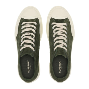 Superga - Sneakers Uomo Donna Verde - 2432 WORKS SUEDE FLESH OUT