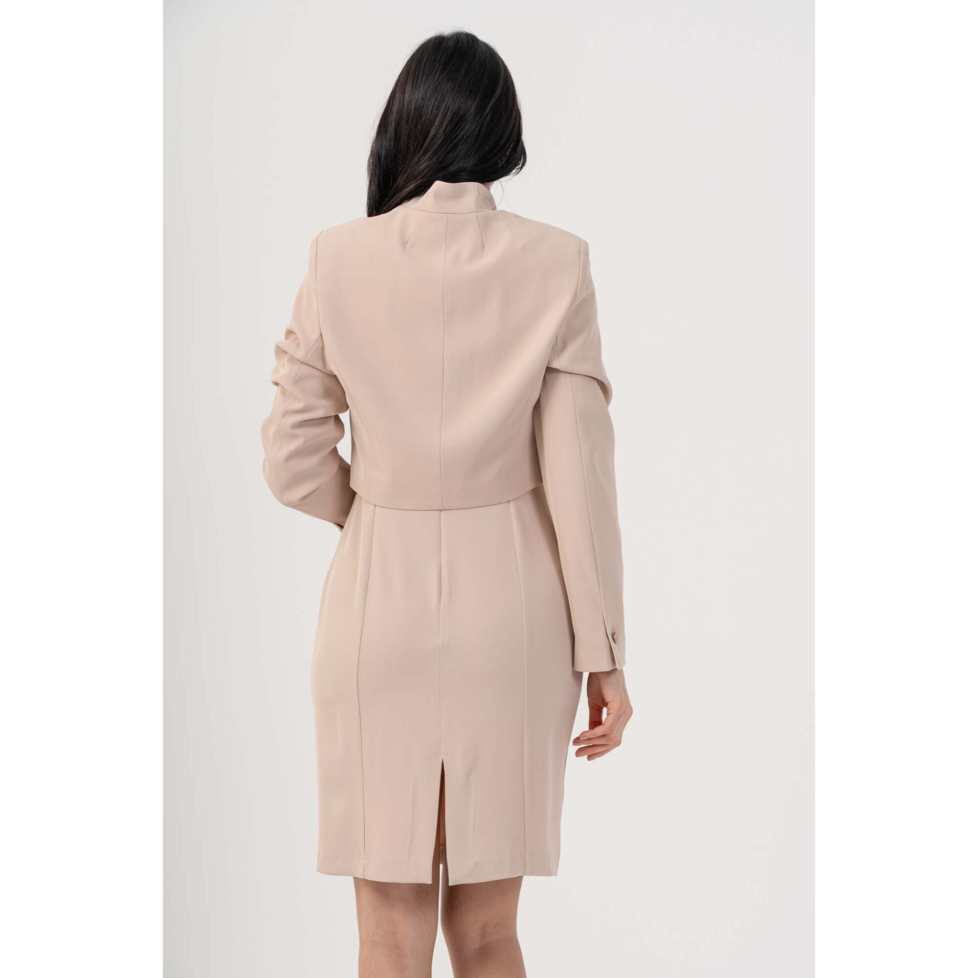 Kocca - Giacca cropped asimmetrica Donna, Tinta unita, Girocollo
