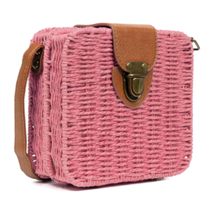 Empoli Bolso bandolera Mujer. Tejido Paja  Piel Sintética PU.