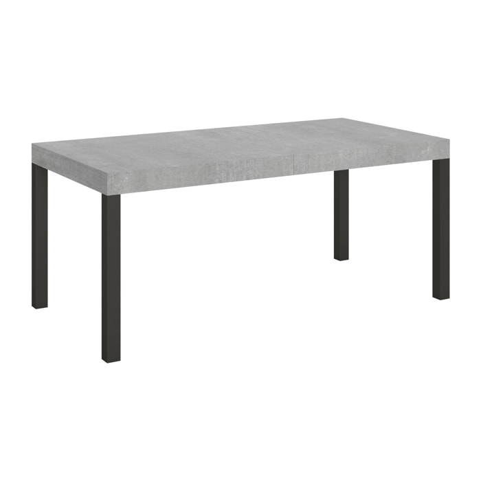 Mesa extensible 90x180/440 cm Everyday Cemento estructura Antracita