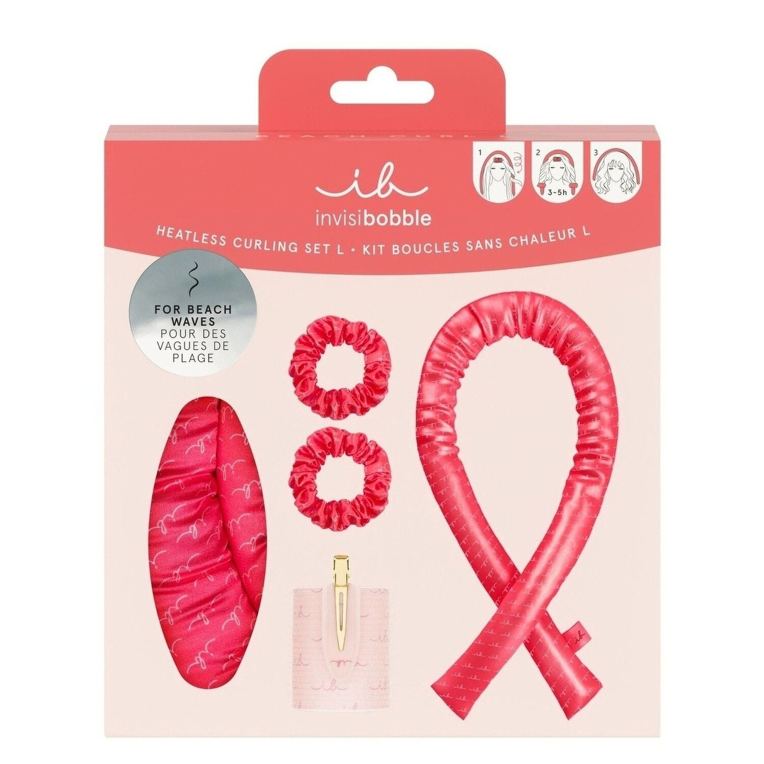 Get Ready With Me Set - Kit pour Boucles Sans Chaleur Taille L Effet Wavy